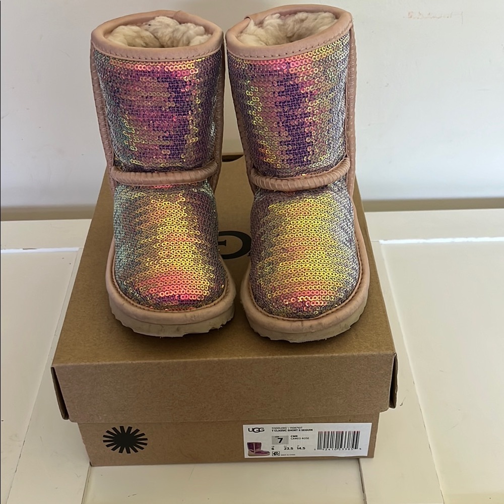 UGG Multicolor Sequin Boots